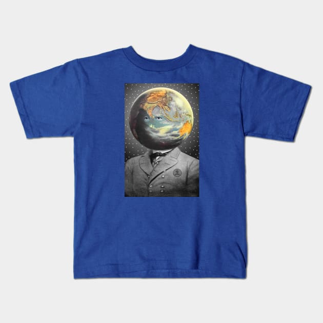 Mr World Kids T-Shirt by Loui Jover 